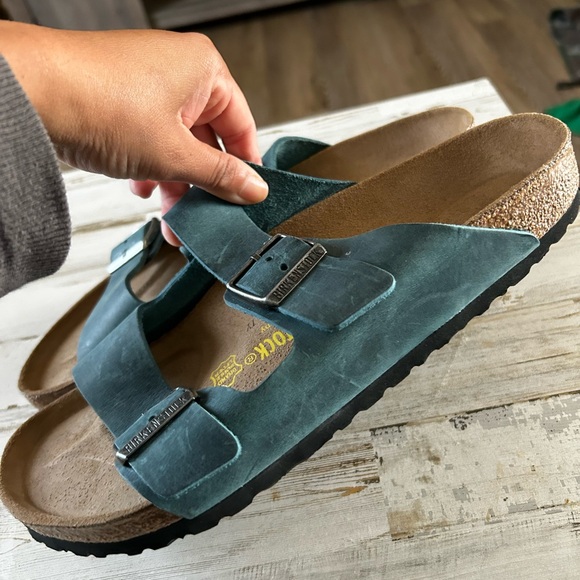 Birkenstock Teal Double Strap Sandals - Picture 5 of 13